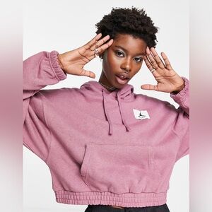 Jordan Essentials Cropped Fleece Hoodie • Medium